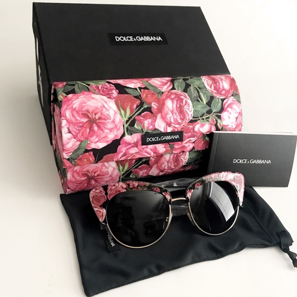 Dolce & Gabbana Accessories - dolce & gabbana 52mm cat eye floral sunglasses